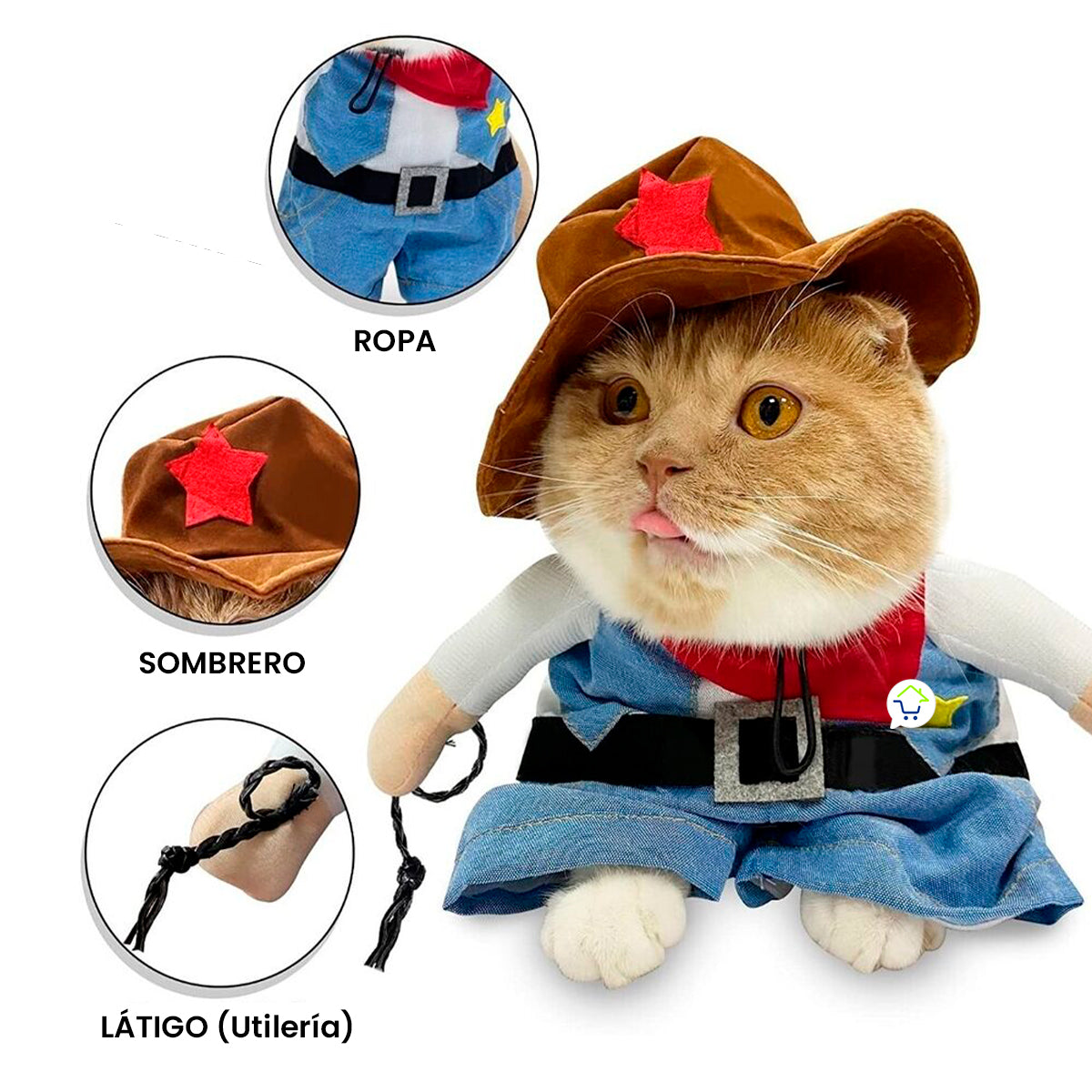 Disfraz Para Mascotas De Vaquero TV52