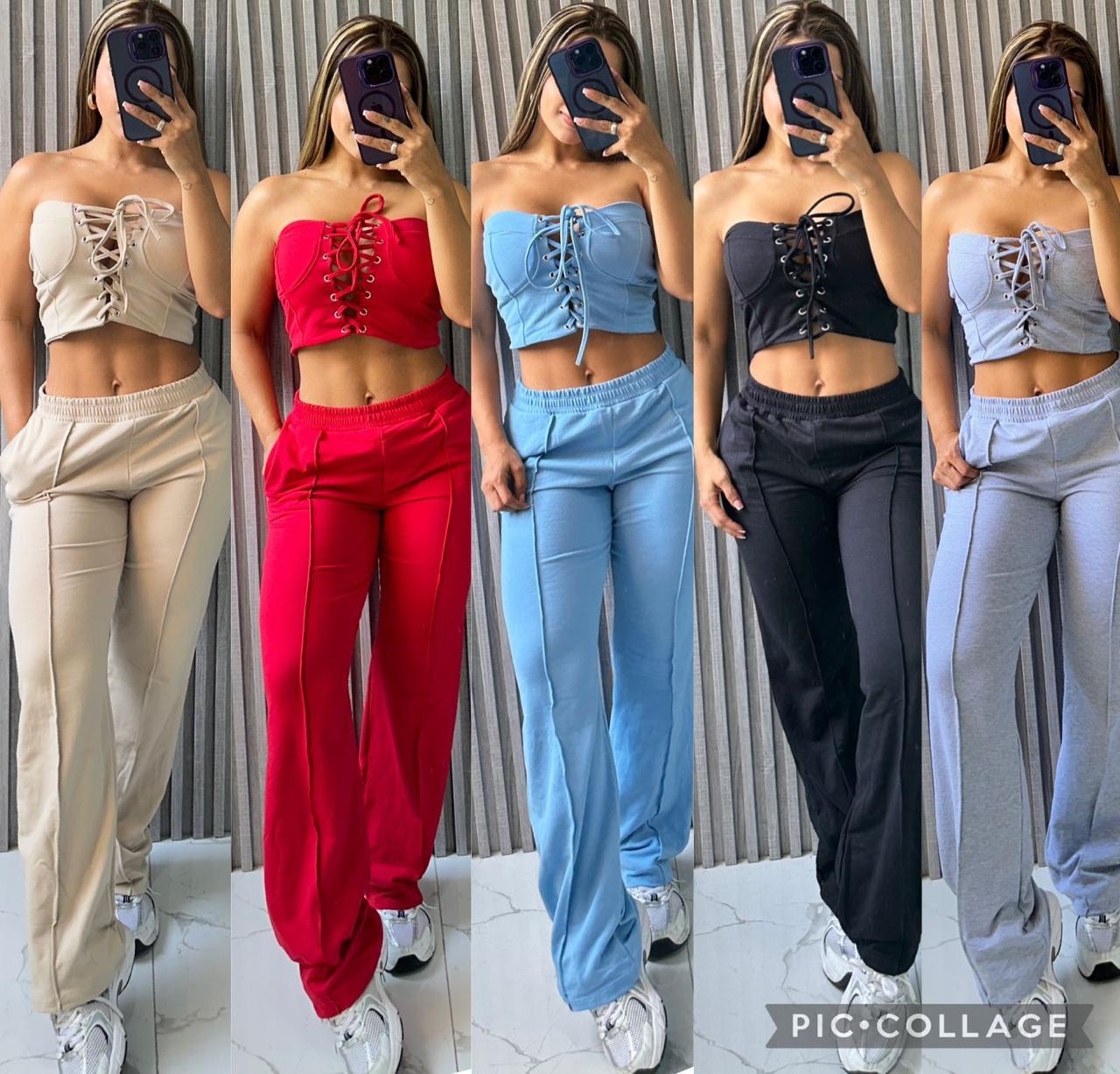 CONJUNTO BLUSA CORSETT