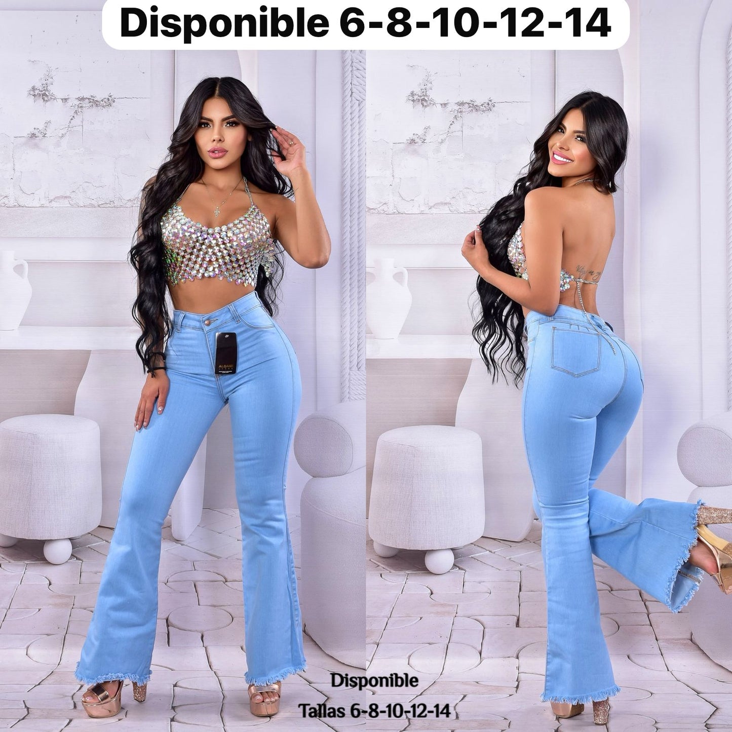 Jean Bota Azul con Estilo Campana – Comodidad y Moda en