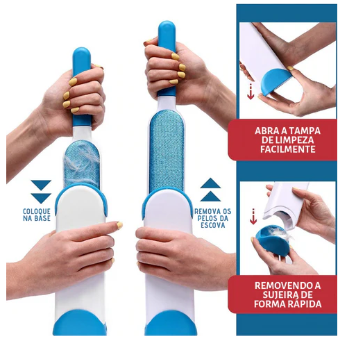 Cepillo removedor de Pelos con Base Auto
